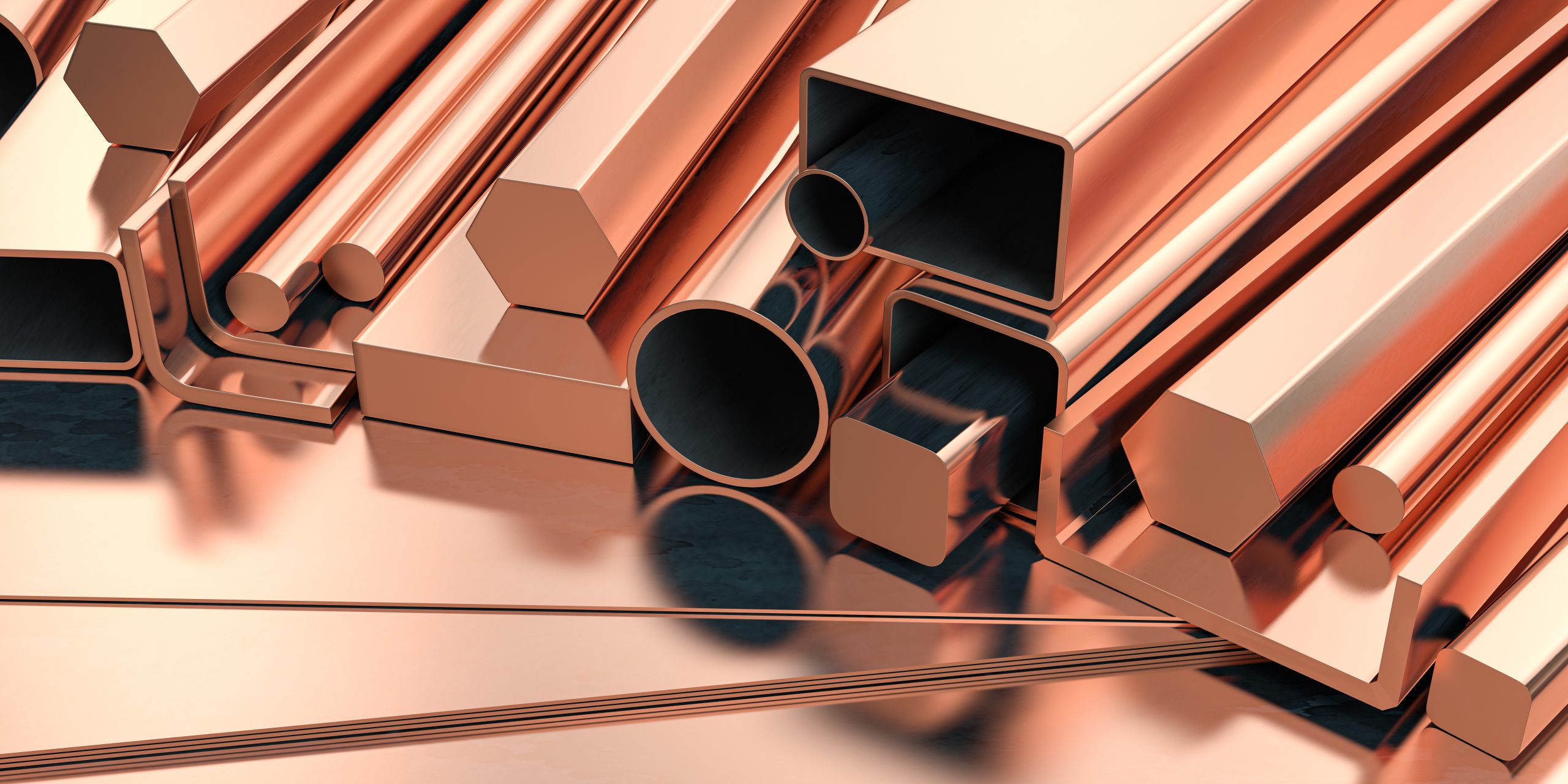 Copper Profiles, Tubes, Angles and square supplied by ILF products
