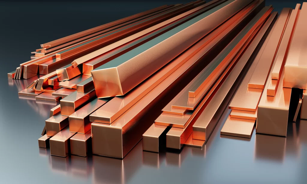 Copper square bar manufacturer and stockholder in the UK
